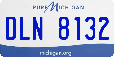 MI license plate DLN8132