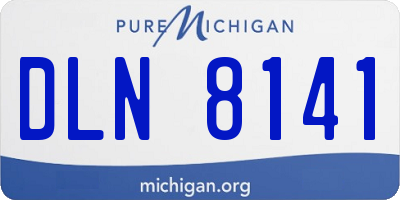 MI license plate DLN8141