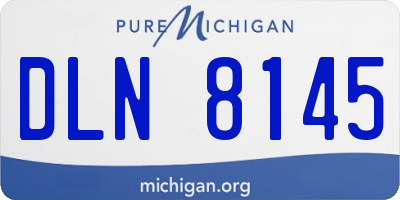 MI license plate DLN8145