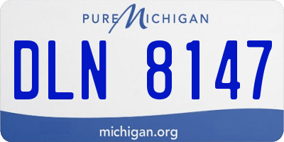 MI license plate DLN8147