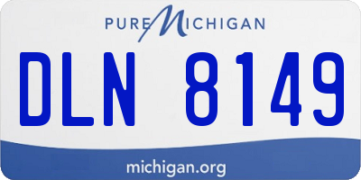 MI license plate DLN8149