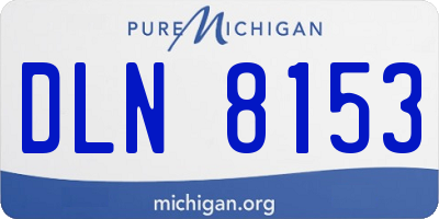 MI license plate DLN8153