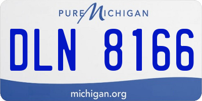 MI license plate DLN8166