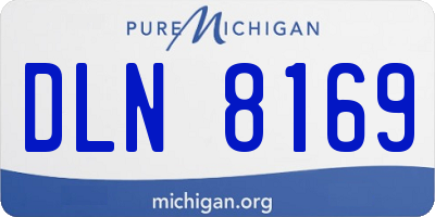 MI license plate DLN8169