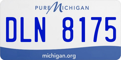 MI license plate DLN8175