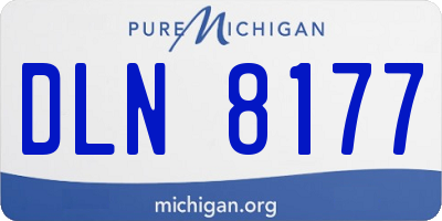 MI license plate DLN8177