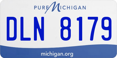 MI license plate DLN8179