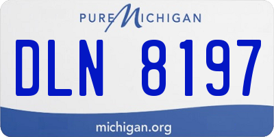 MI license plate DLN8197