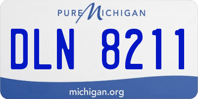 MI license plate DLN8211