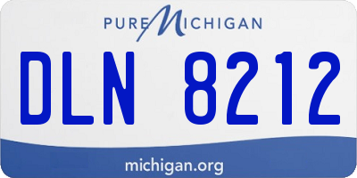 MI license plate DLN8212