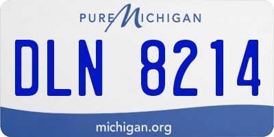 MI license plate DLN8214