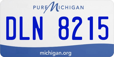 MI license plate DLN8215