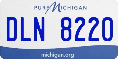 MI license plate DLN8220