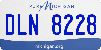 MI license plate DLN8228