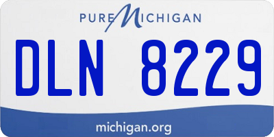 MI license plate DLN8229