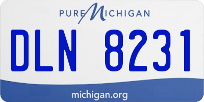 MI license plate DLN8231