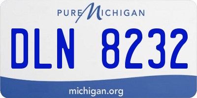 MI license plate DLN8232