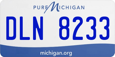 MI license plate DLN8233