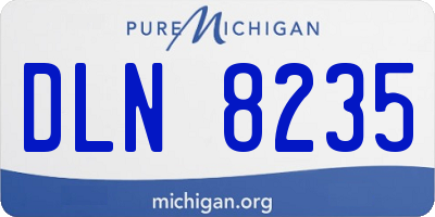 MI license plate DLN8235