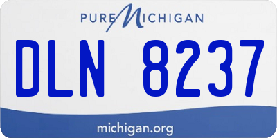 MI license plate DLN8237