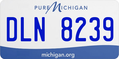 MI license plate DLN8239