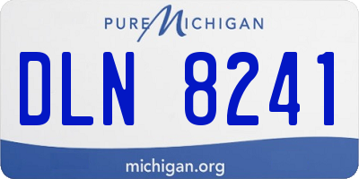 MI license plate DLN8241