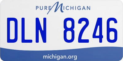 MI license plate DLN8246