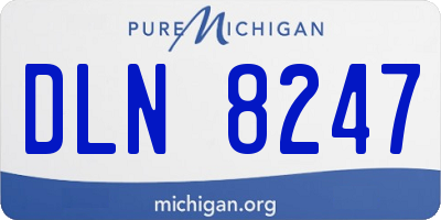 MI license plate DLN8247