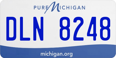 MI license plate DLN8248