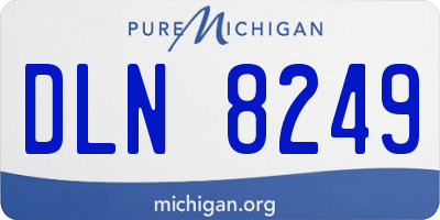 MI license plate DLN8249