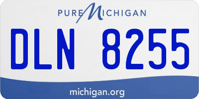 MI license plate DLN8255