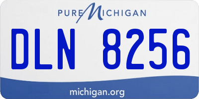 MI license plate DLN8256