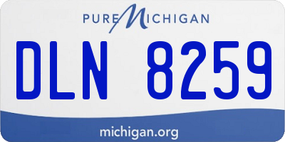 MI license plate DLN8259