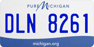 MI license plate DLN8261