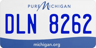 MI license plate DLN8262