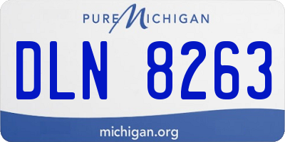 MI license plate DLN8263