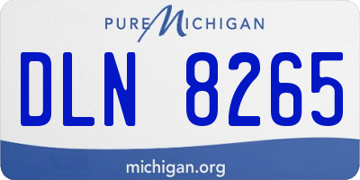 MI license plate DLN8265