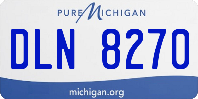 MI license plate DLN8270