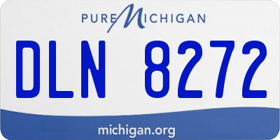 MI license plate DLN8272