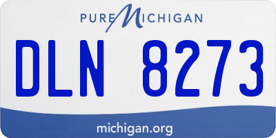 MI license plate DLN8273