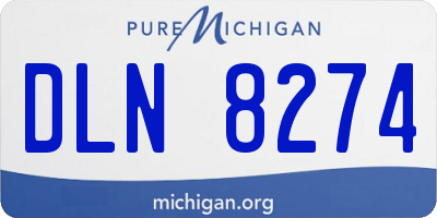 MI license plate DLN8274