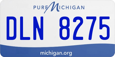 MI license plate DLN8275