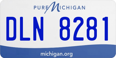 MI license plate DLN8281