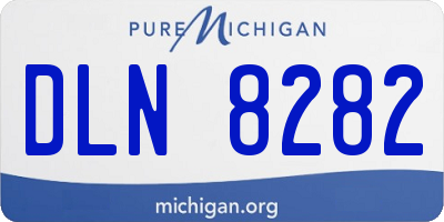 MI license plate DLN8282