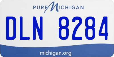 MI license plate DLN8284