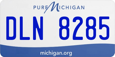 MI license plate DLN8285