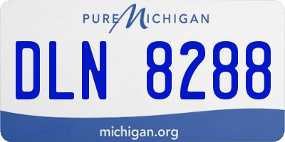 MI license plate DLN8288