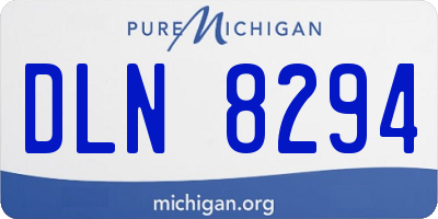 MI license plate DLN8294