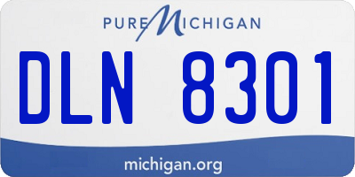 MI license plate DLN8301