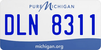 MI license plate DLN8311